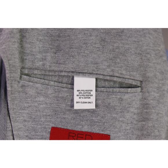 Sak Fifth Avenue Trim Fit Gray Jersey Knit Cotton Patch Pocket Sweater Blazer M - Picture 8 of 8